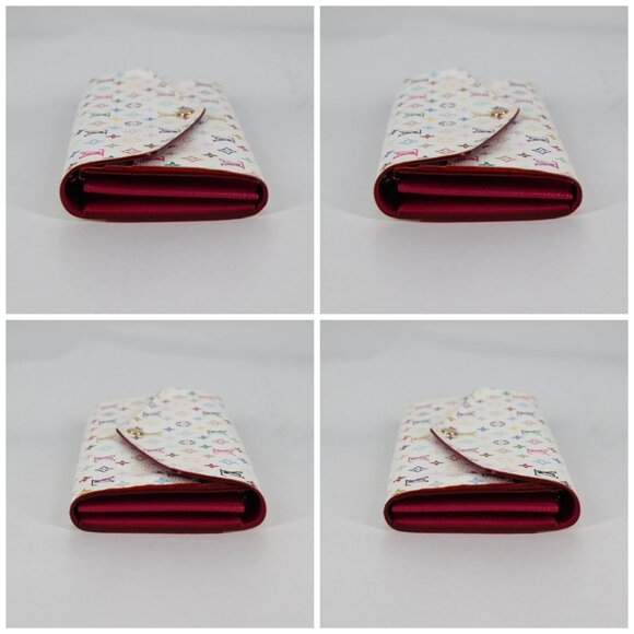 LOUIS VUITTON Multicolor Portefeuille Sarah Wallet White M60667 Auth 141191V - Picture 16 of 16